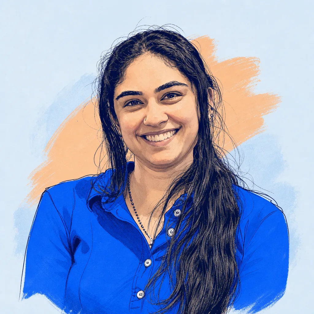 Illustrated portrait of Aditi Acharya
