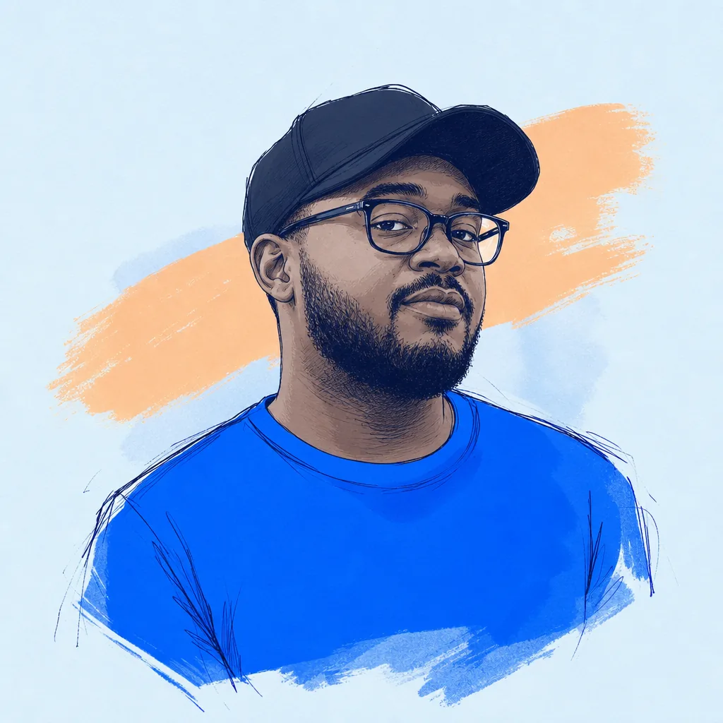 Illustrated portrait of Arjun Tejaswi