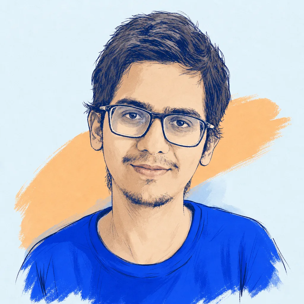 Illustrated portrait of Avinash Changrani