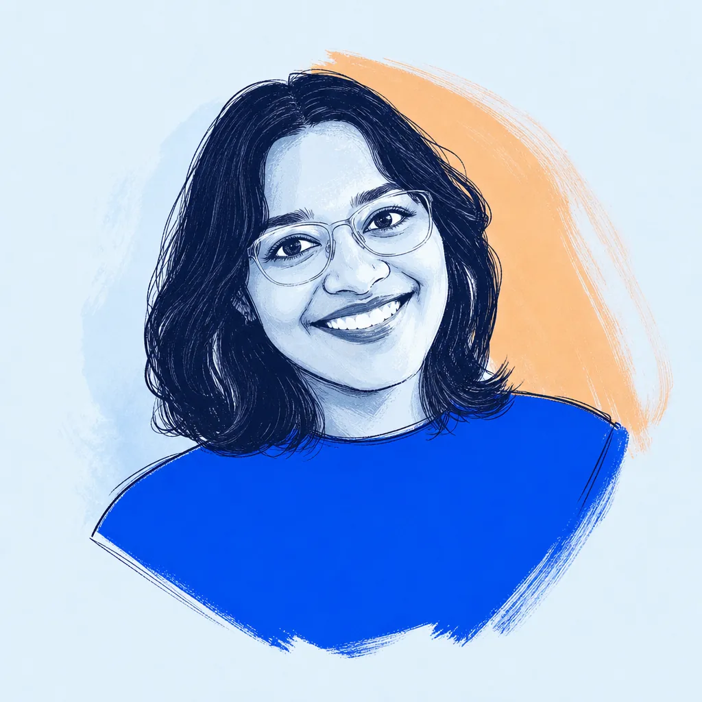 Illustrated portrait of Maanya Bhargava