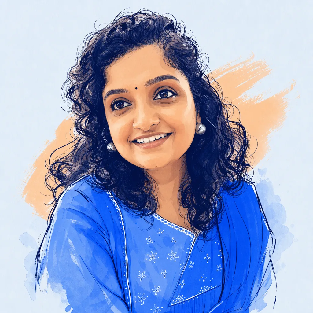 Illustrated portrait of Seena Gregory