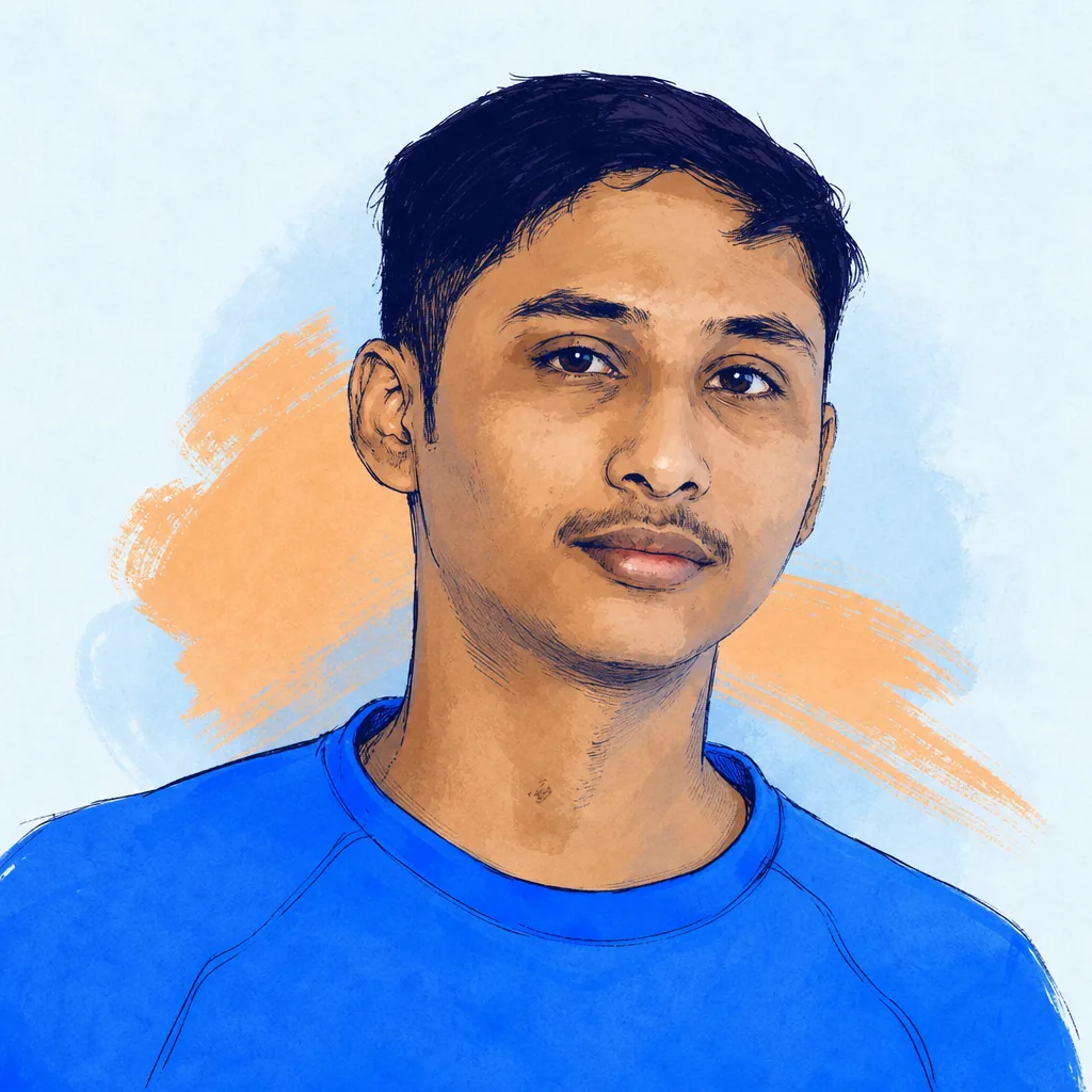 Illustrated portrait of Shreeda Bhat
